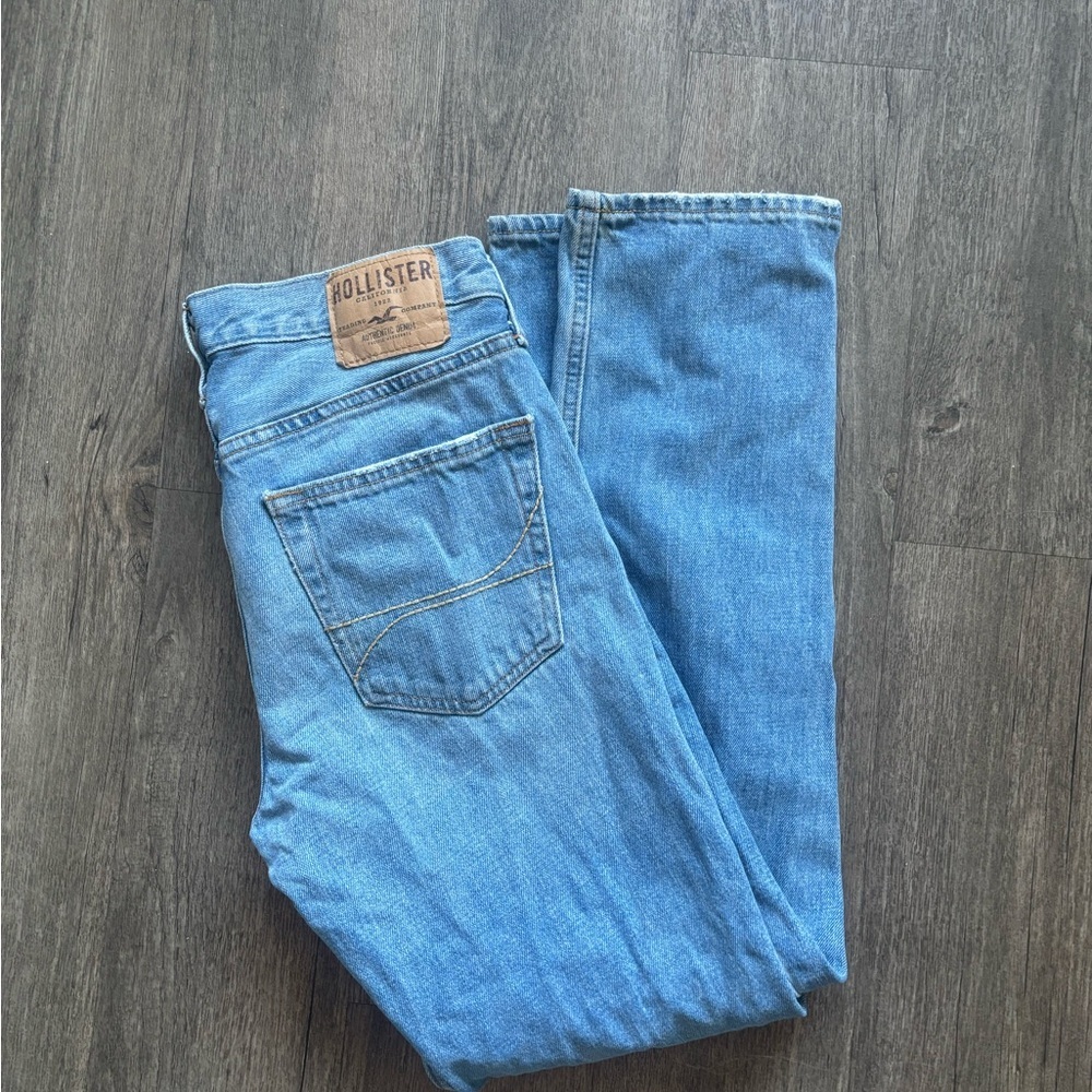 Hollister Men's Light Blue Slim Jeans